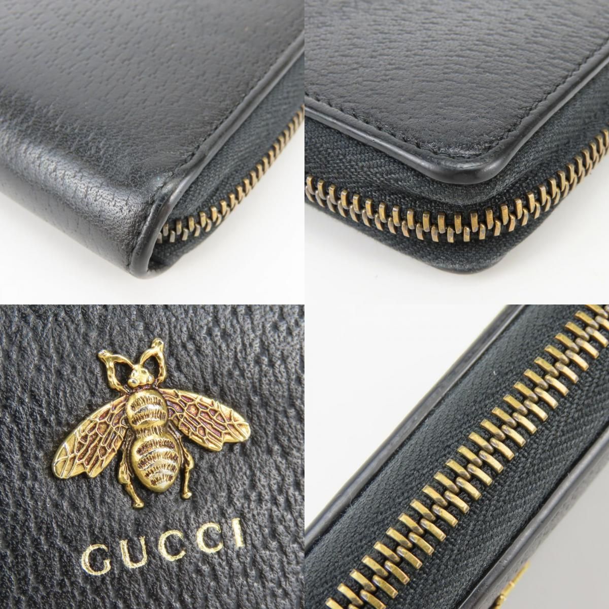 Gucci Wallet Leather Black Be Simple — view 6