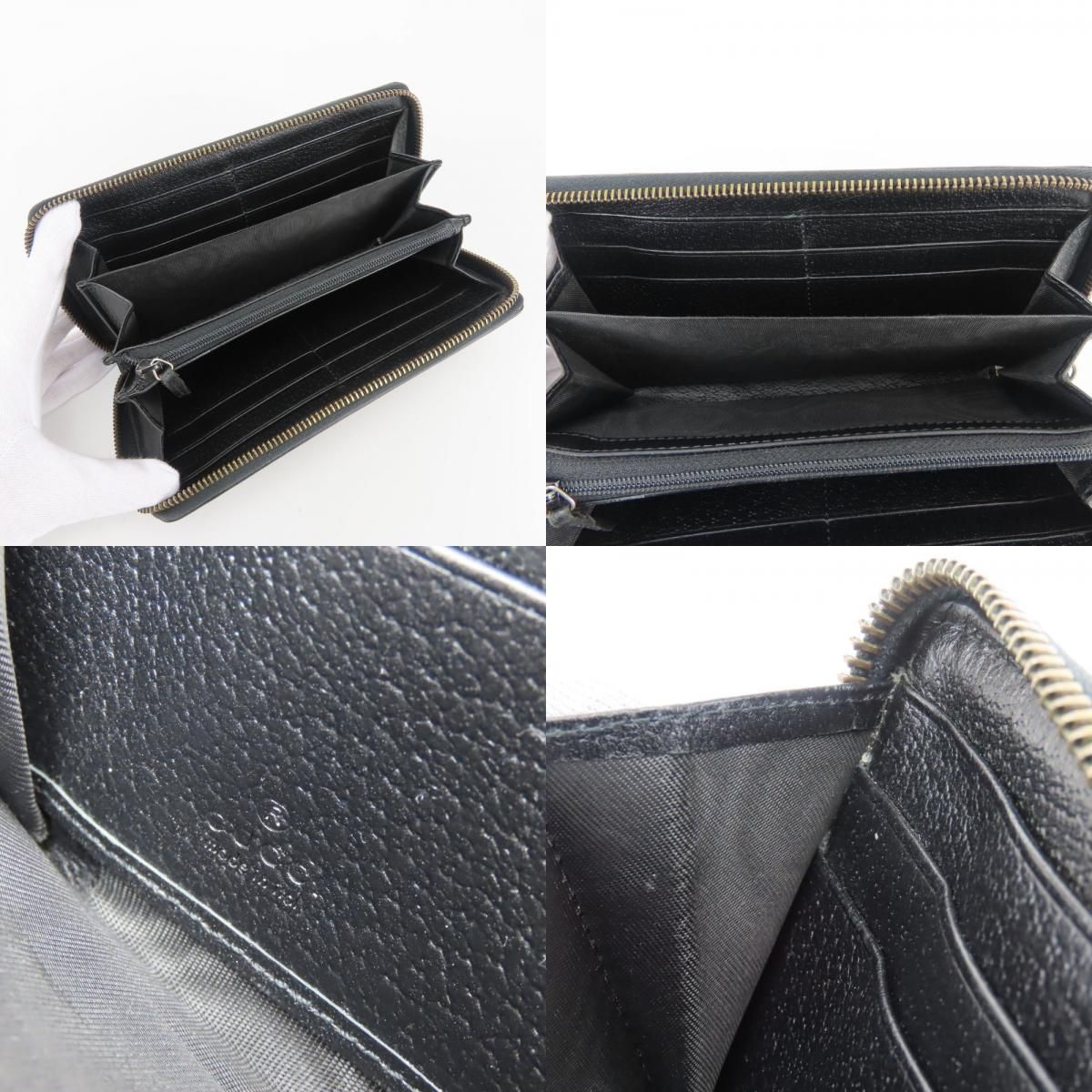 Gucci Wallet Leather Black Be Simple — view 7