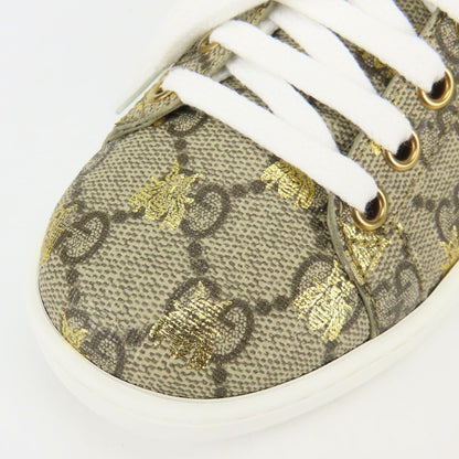 Gucci Sneakers Ace Bee GG Supreme Canvas Beige Red Green White Sherry Low — view 5