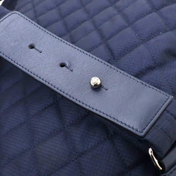 Chanel Quilted Backpack Navy — view 5