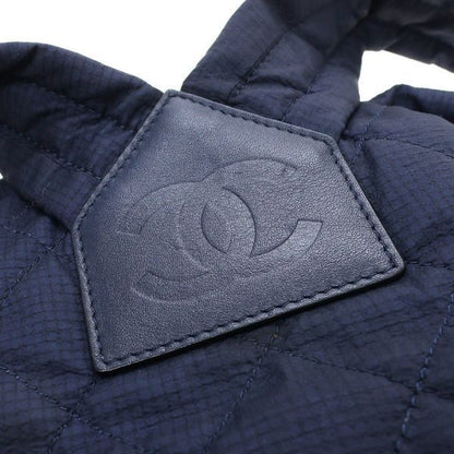 Chanel Quilted Backpack Navy — view 4