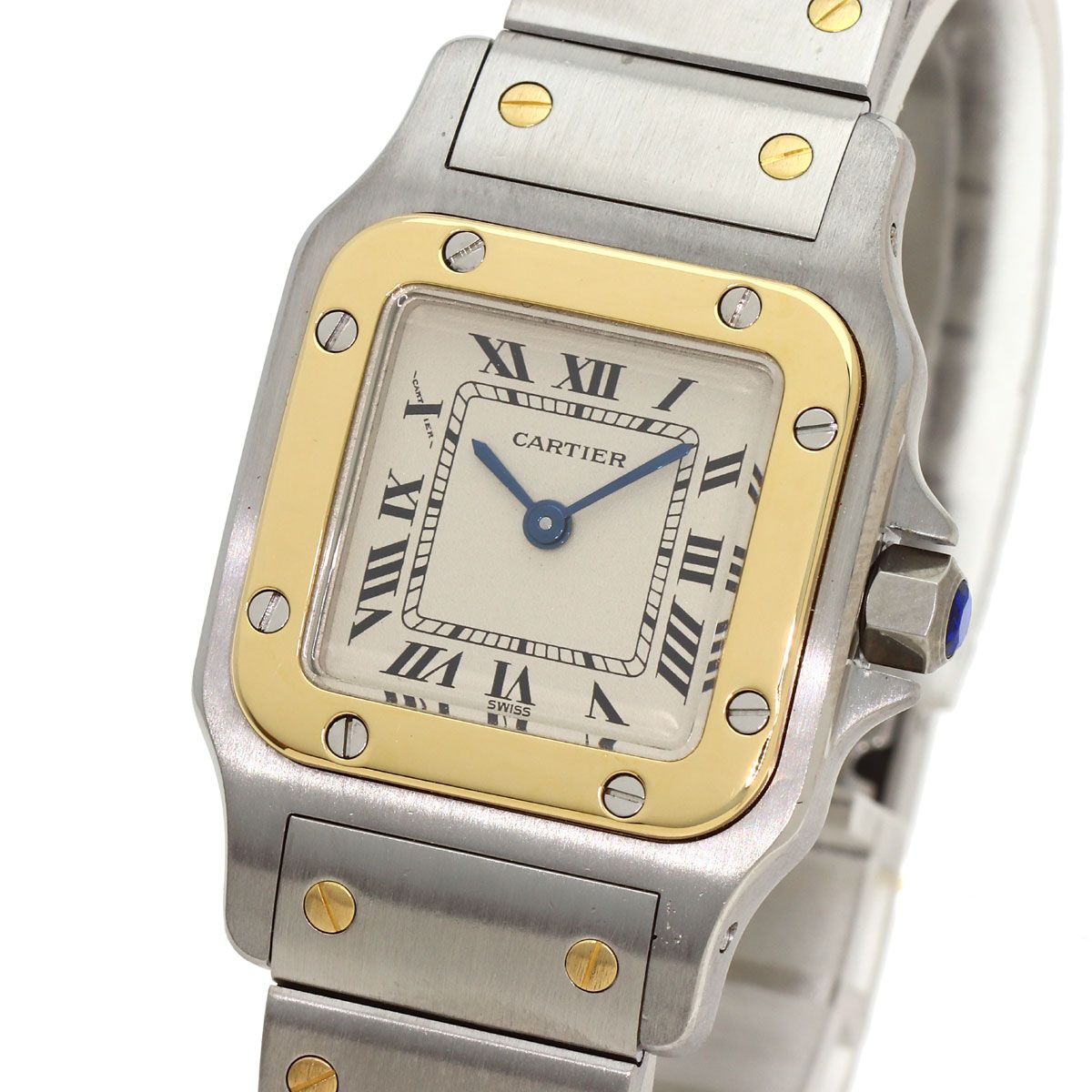 Cartier Santos Galbee SM Watch SS Yellow Gold — view 3
