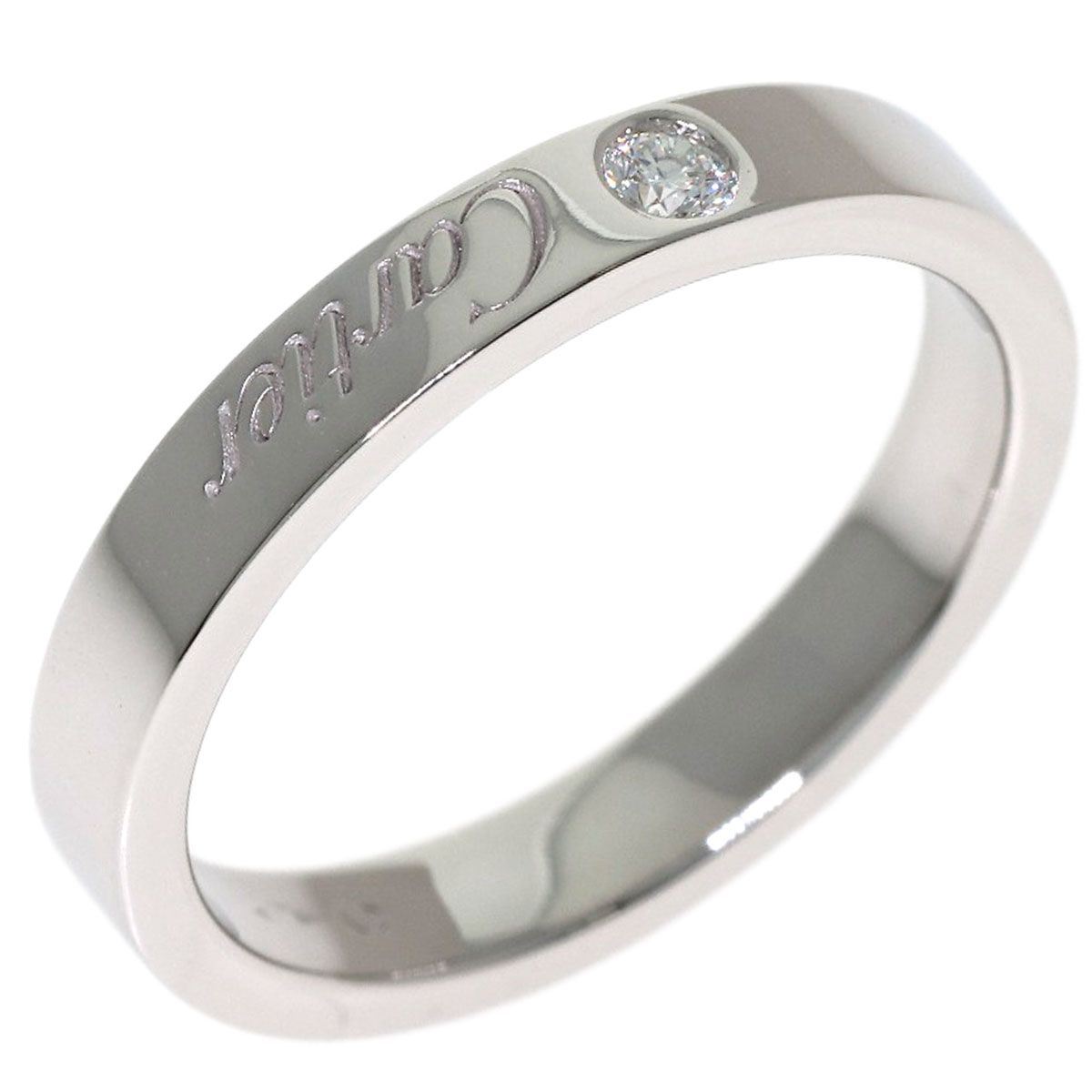 Cartier Engraved Diamond 49 Ring — view 2