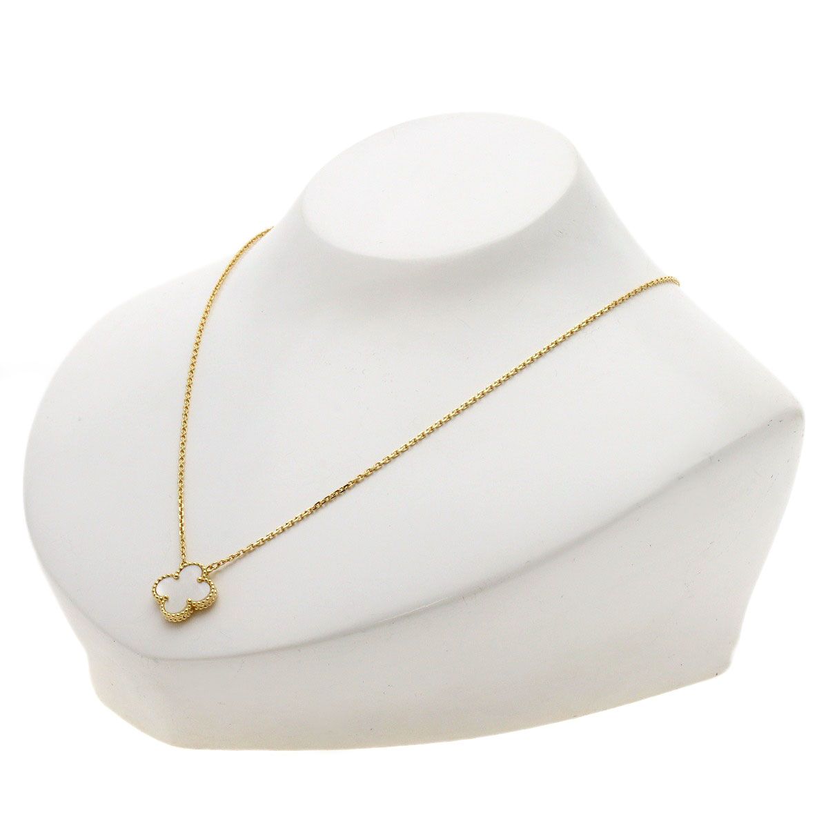 Van Cleef & Arpels Vintage Alhambra Necklace 18k Yellow Gold — view 4