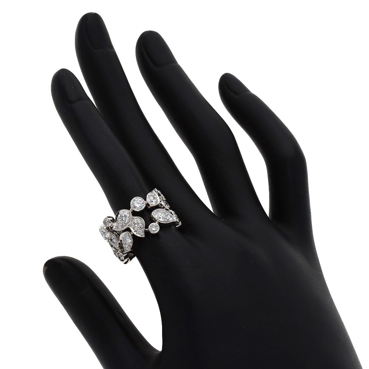 Cartier Lily Collection Diamond 52 Ring 18k White Gold — view 5