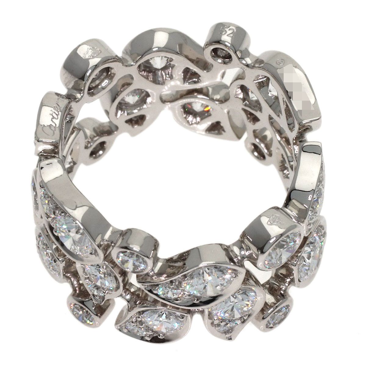 Cartier Lily Collection Diamond 52 Ring 18k White Gold — view 4