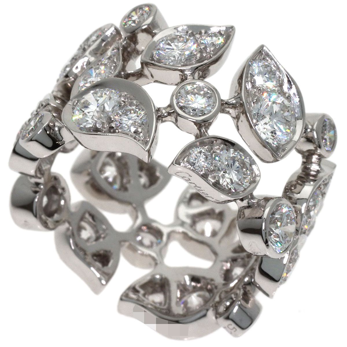 Cartier Lily Collection Diamond 52 Ring 18k White Gold
