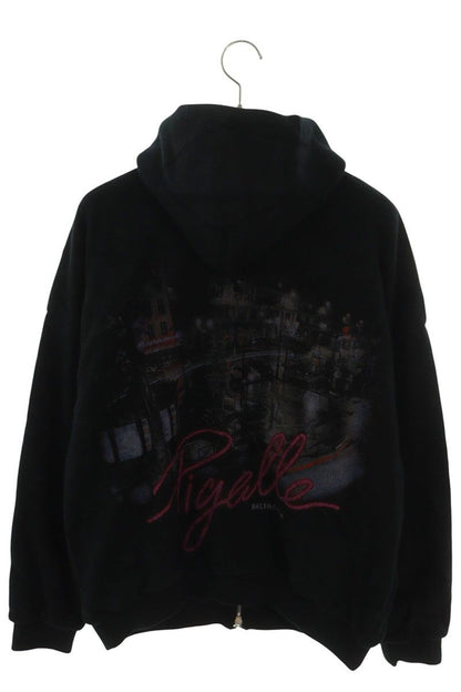 Balenciaga Back Design Fleece Ziphoodie — view 2