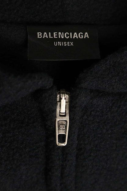 Balenciaga Back Design Fleece Ziphoodie — view 3