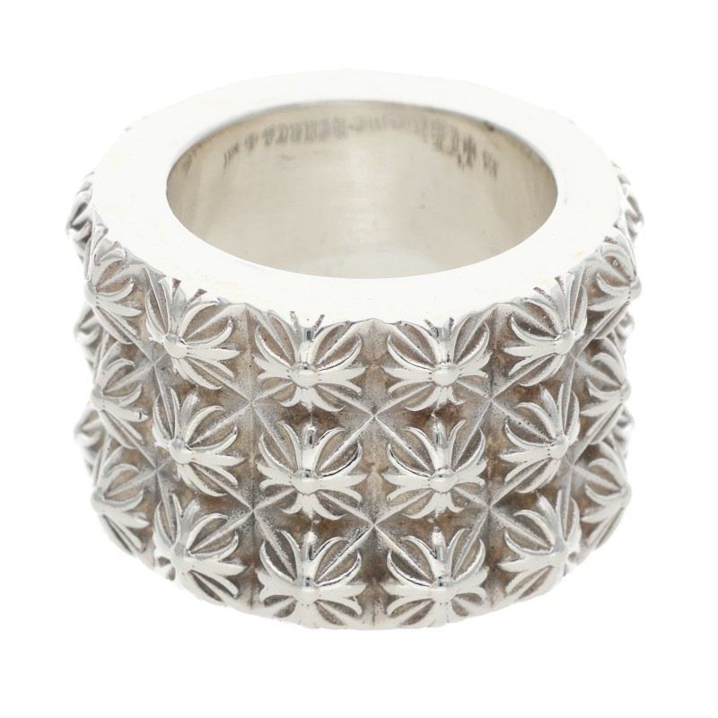 Chrome Hearts Pete Punk Triple Row Silver Ring — view 2