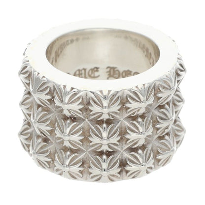 Chrome Hearts Pete Punk Triple Row Silver Ring