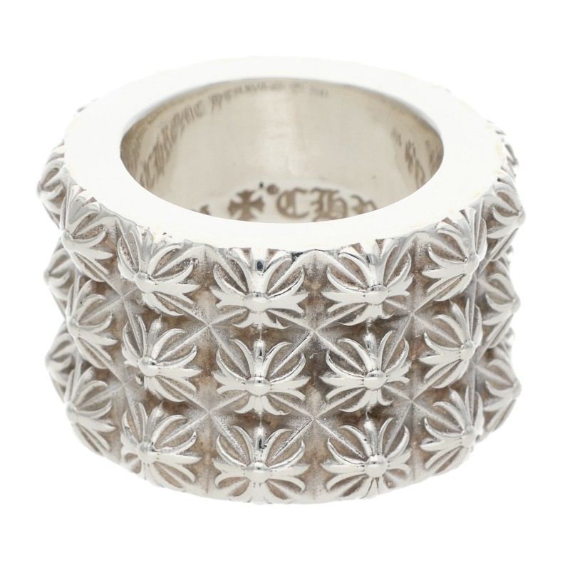 Chrome Hearts Pete Punk Triple Row Silver Ring — view 5