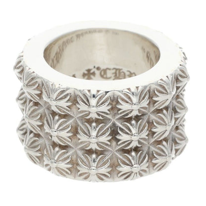 Chrome Hearts Pete Punk Triple Row Silver Ring — view 5