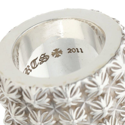 Chrome Hearts Pete Punk Triple Row Silver Ring — view 4