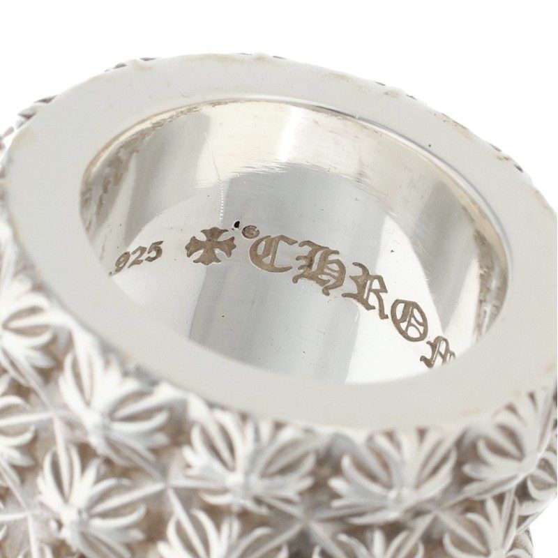 Chrome Hearts Pete Punk Triple Row Silver Ring — view 3