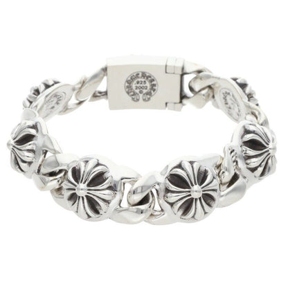 Chrome Hearts Cross Link Silver Bracelet — view 2