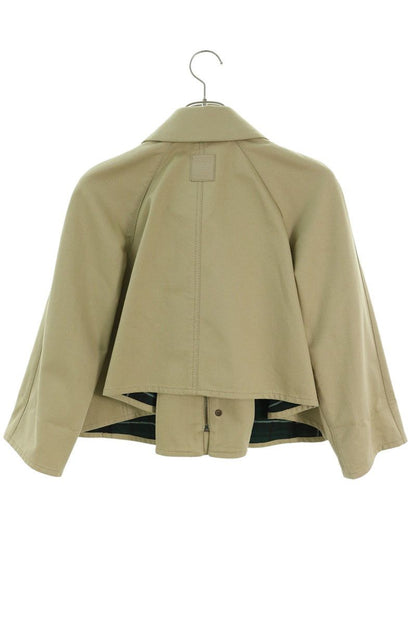 Loewe Lining Check Cropped Trapeze Jacket 32 — view 2