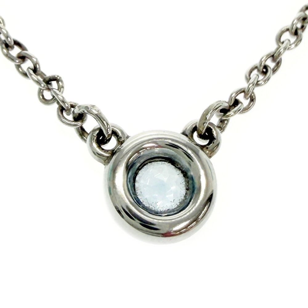 Tiffany & Co Silver Aquamarine by the Yard Necklace — view 2