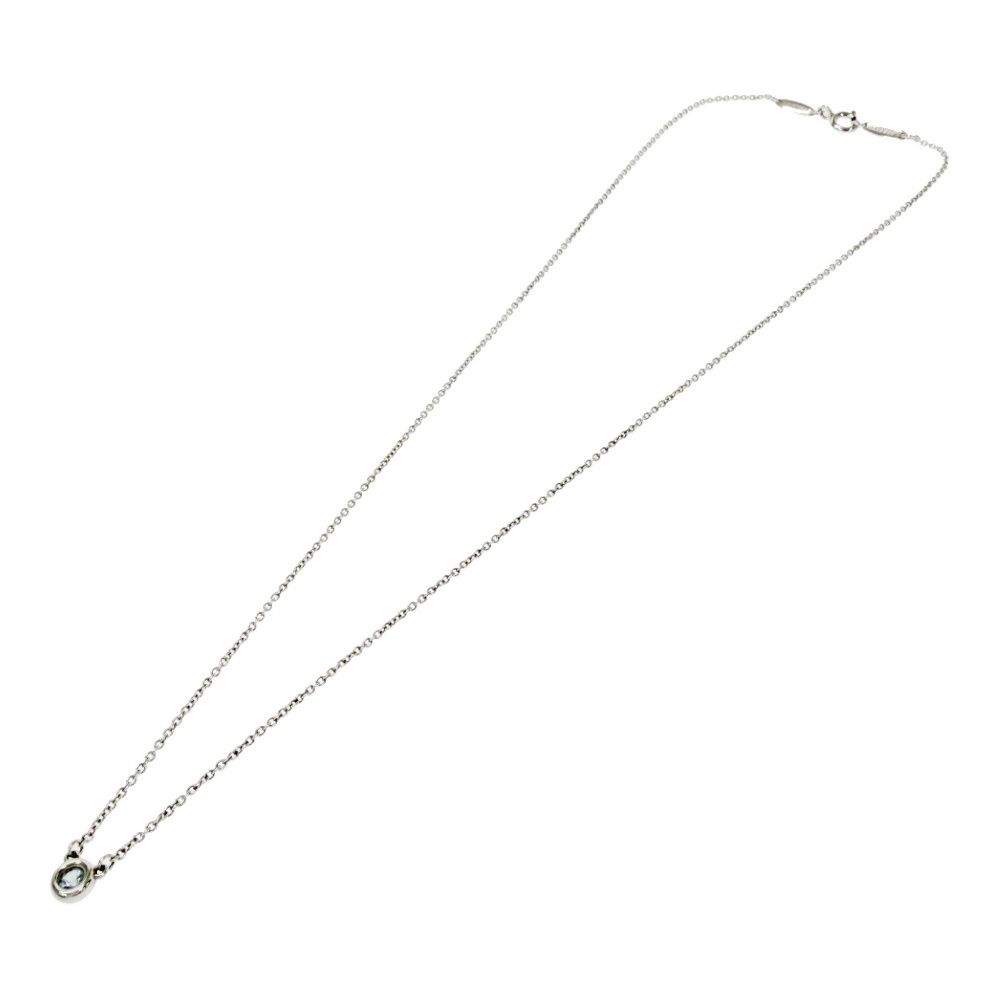 Tiffany & Co Silver Aquamarine by the Yard Necklace — view 3