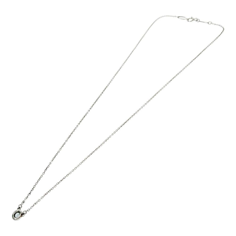 Tiffany & Co Silver Aquamarine by the Yard Necklace — view 4