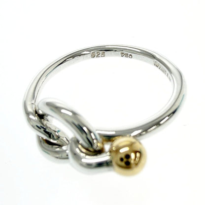 Tiffany & Co Silver Gold Love Knot Ring — view 6