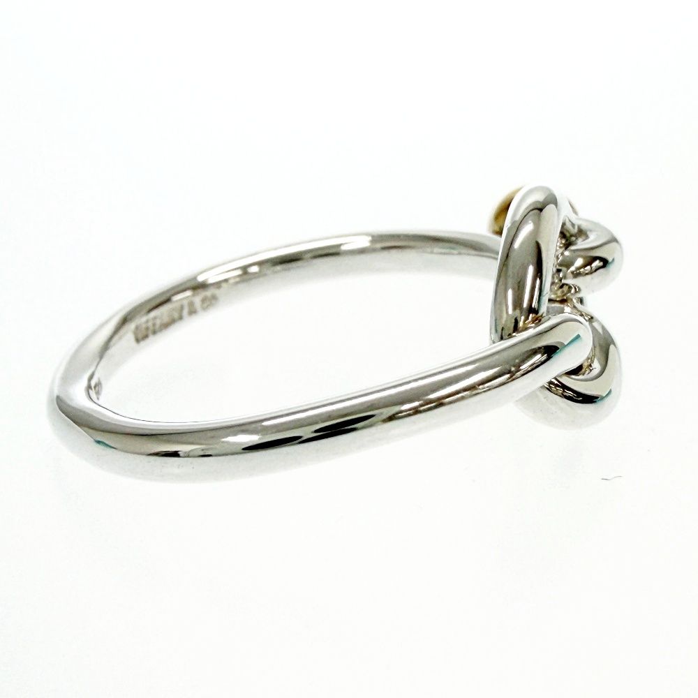 Tiffany & Co Silver Gold Love Knot Ring — view 4
