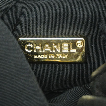 Chanel Backpack Quilted Lambskin Black Champagne Gold — view 5