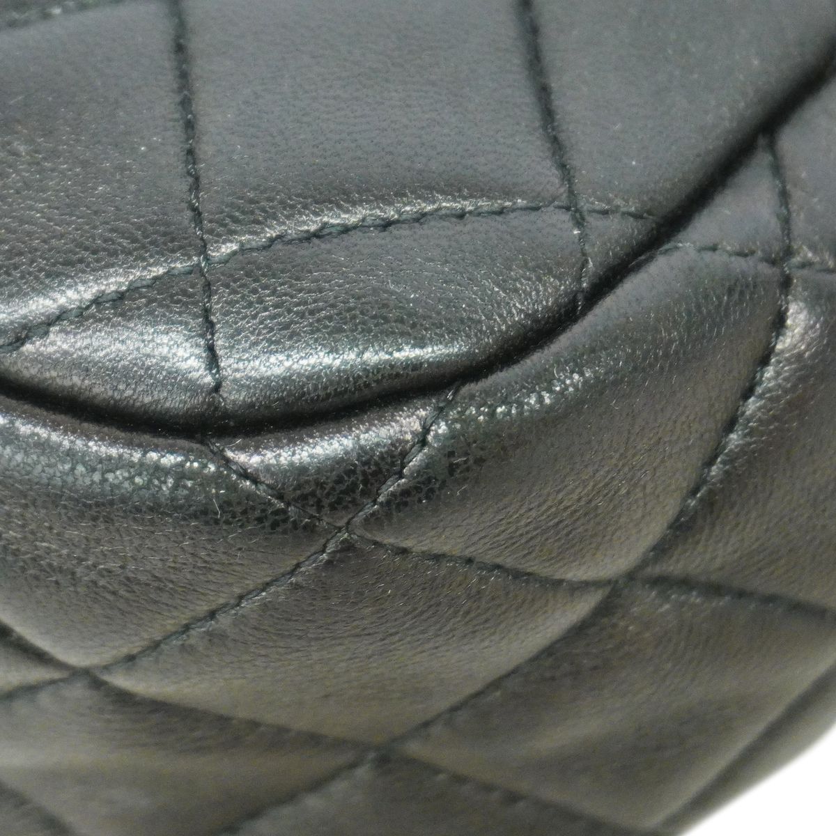 Chanel Backpack Quilted Lambskin Black Champagne Gold — view 6