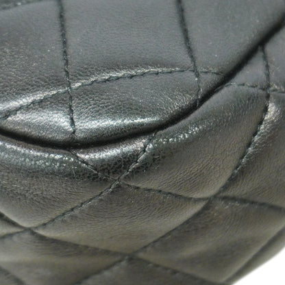 Chanel Backpack Quilted Lambskin Black Champagne Gold — view 6