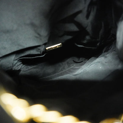 Chanel Backpack Quilted Lambskin Black Champagne Gold — view 4