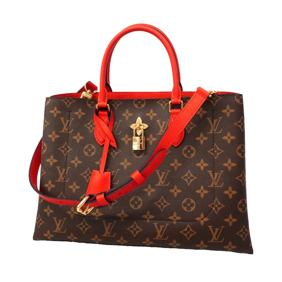 Louis Vuitton Tote Bag Monogram Flower Coquelicot 2-Way