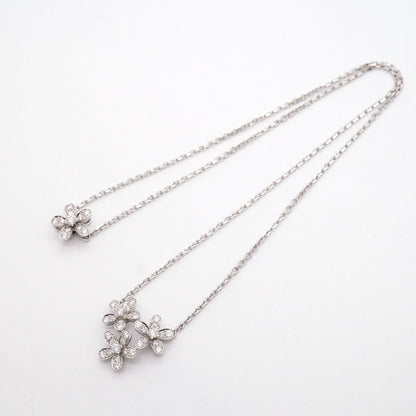 Van Cleef & Arpels Necklace Socrates 3 Flower 18k White Gold Diamond — view 3