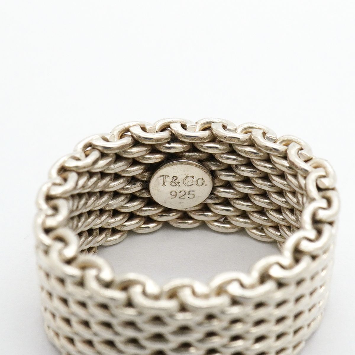 Tiffany & Co Ring Somerset Mesh 925 Sterling Silver — view 4