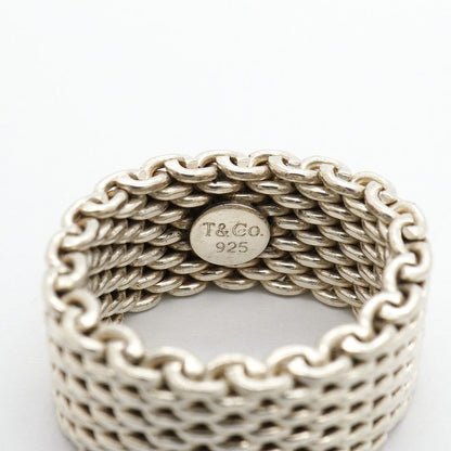 Tiffany & Co Ring Somerset Mesh 925 Sterling Silver — view 4