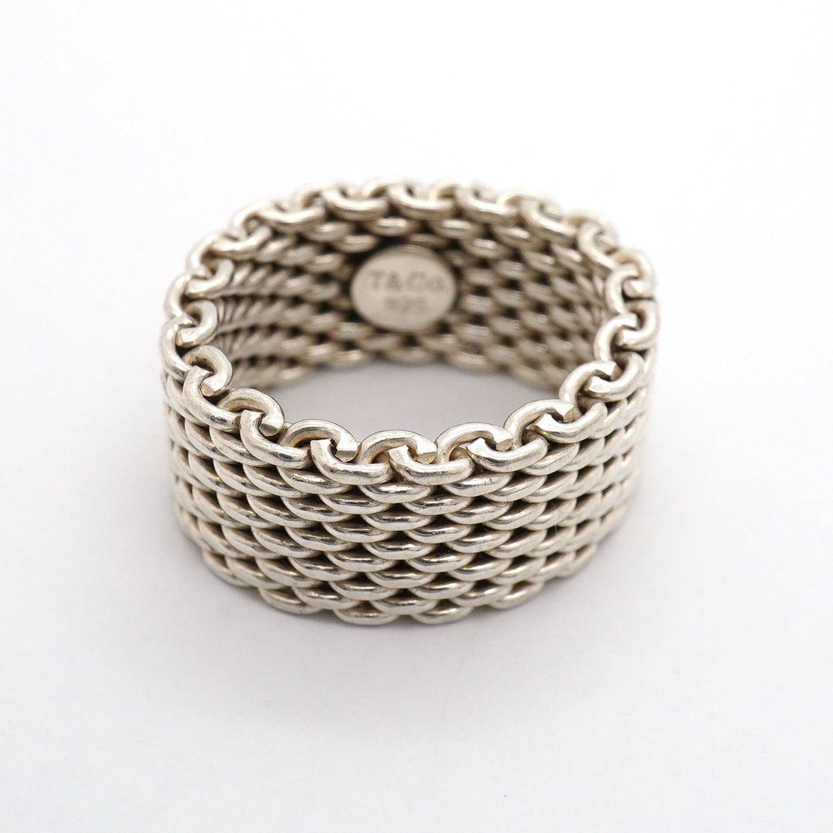 Tiffany & Co Ring Somerset Mesh 925 Sterling Silver — view 3