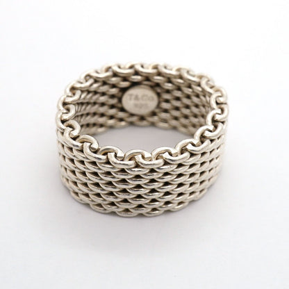 Tiffany & Co Ring Somerset Mesh 925 Sterling Silver — view 3