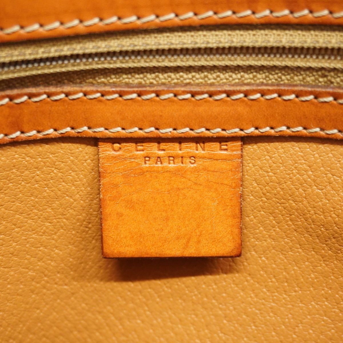 Celine Tote Bag Macadam Brown Gold — view 5