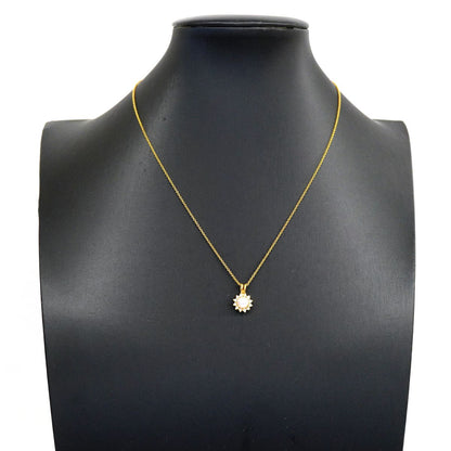 Tiffany & Co Necklace 18k Yellow Gold Diamond Pearl — view 7