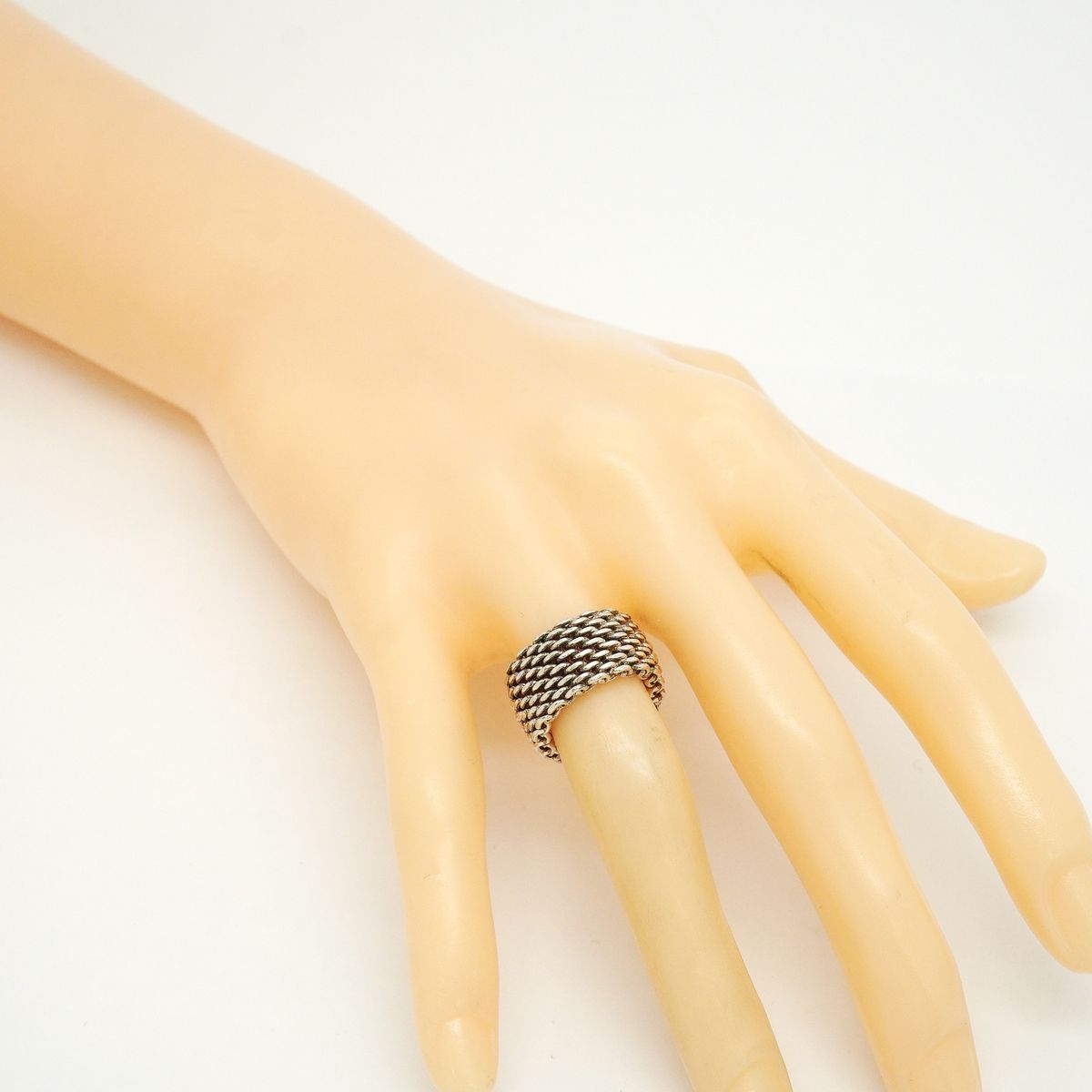 Tiffany & Co Ring Somerset Mesh 925 Sterling Silver — view 6