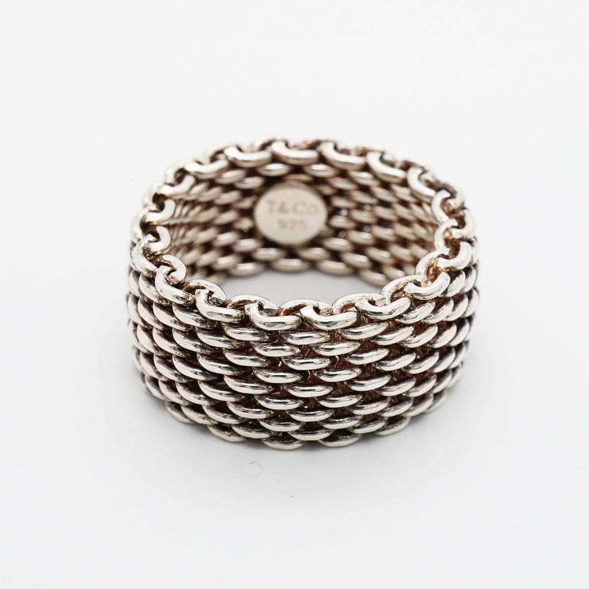 Tiffany & Co Ring Somerset Mesh 925 Sterling Silver — view 3
