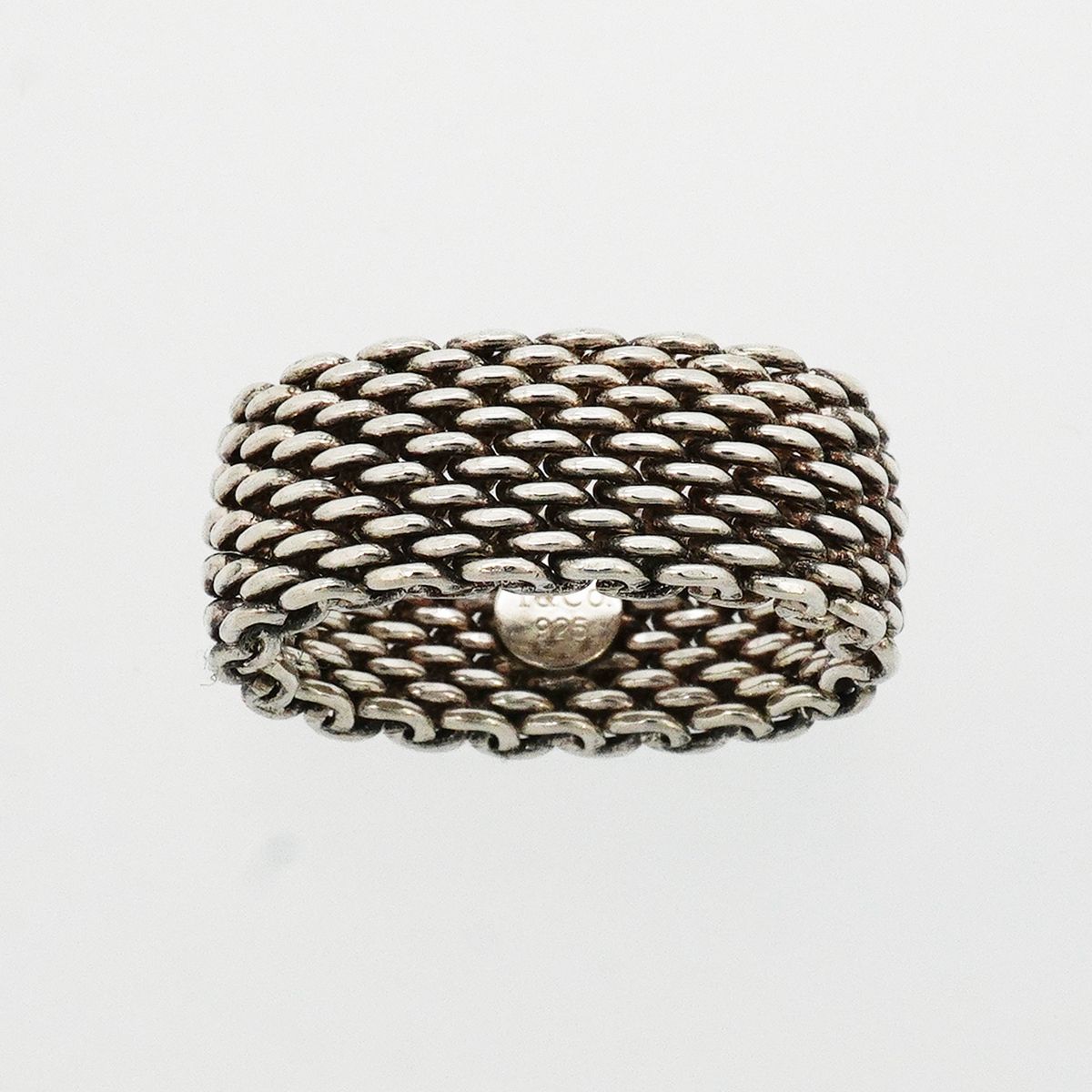Tiffany & Co Ring Somerset Mesh 925 Sterling Silver — view 2