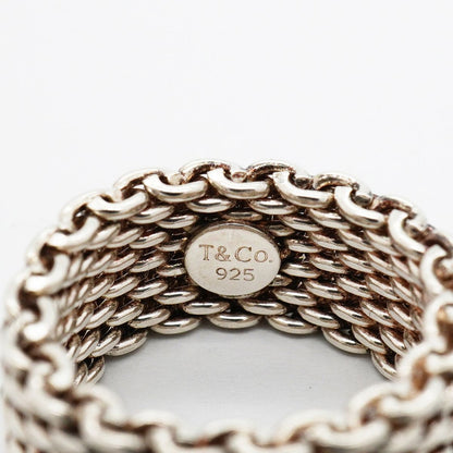 Tiffany & Co Ring Somerset Mesh 925 Sterling Silver — view 4