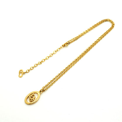 Dior Necklace Logo Oval Gold Plated — view 3
