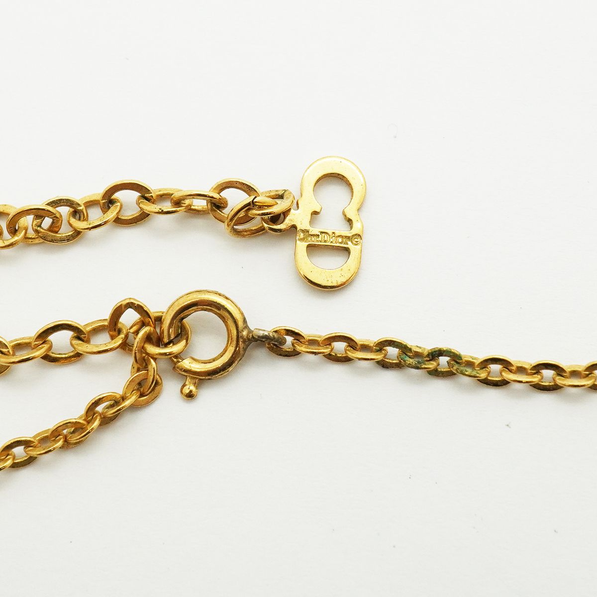 Dior Necklace Logo Oval Gold Plated — view 4