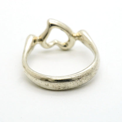 Tiffany & Co Ring Open Heart 925 Sterling Silver — view 8