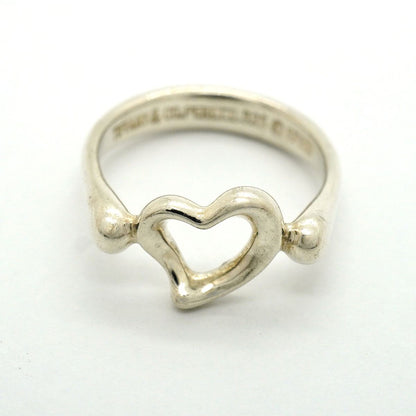 Tiffany & Co Ring Open Heart 925 Sterling Silver — view 3