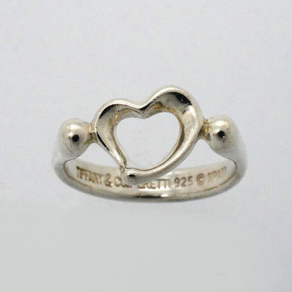 Tiffany & Co Ring Open Heart 925 Sterling Silver — view 2
