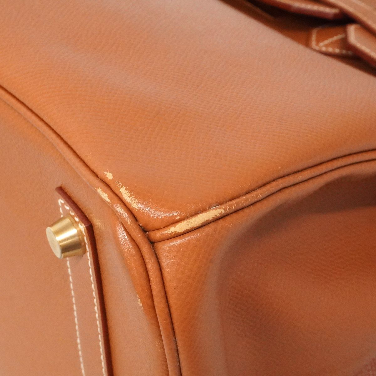 Hermes Handbag Birkin 35 Courchevel Gold — view 6