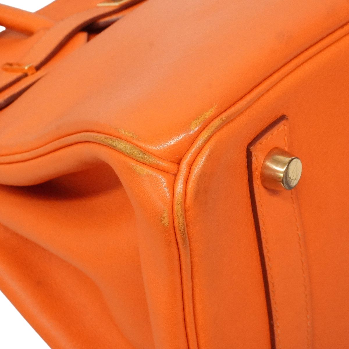 Hermes Handbag Birkin 30 Vogalibar Orange Gold — view 6