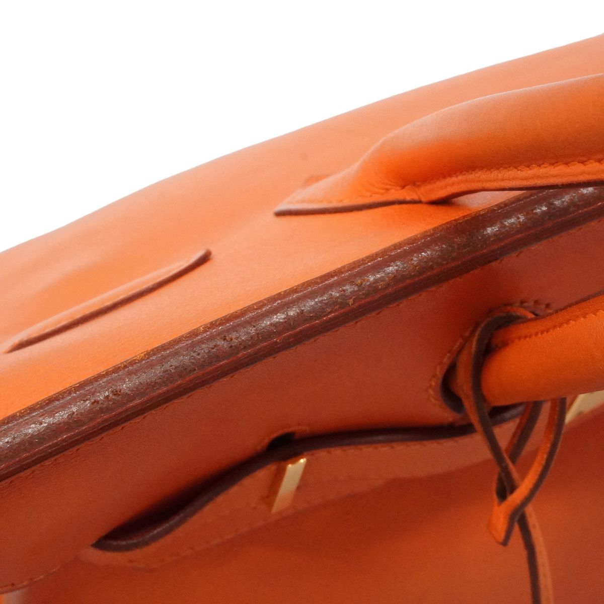 Hermes Handbag Birkin 30 Vogalibar Orange Gold — view 8